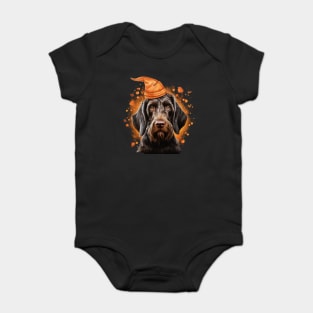 Halloween German Wirehaired Pointer Baby Bodysuit